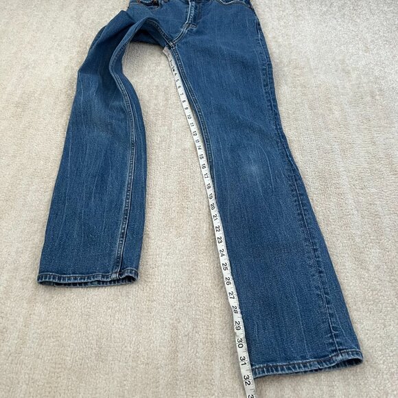 Abercrombie & Fitch 90s Slim Straight Leg Ultra High Rise Blue Jeans 26/2 Long - Picture 5 of 11
